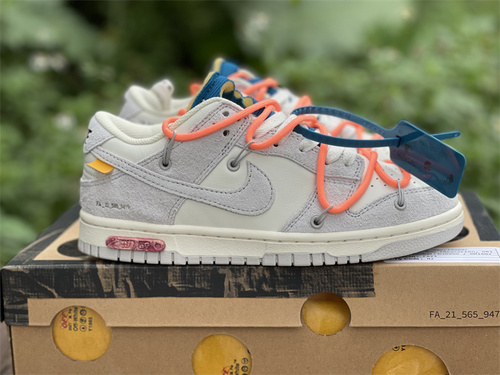 Pure original version_ OFF-White X Futura X Nike Dunk Low Alliance_ number DJ0950 119_. Full code shipment 36--46-c53889f2